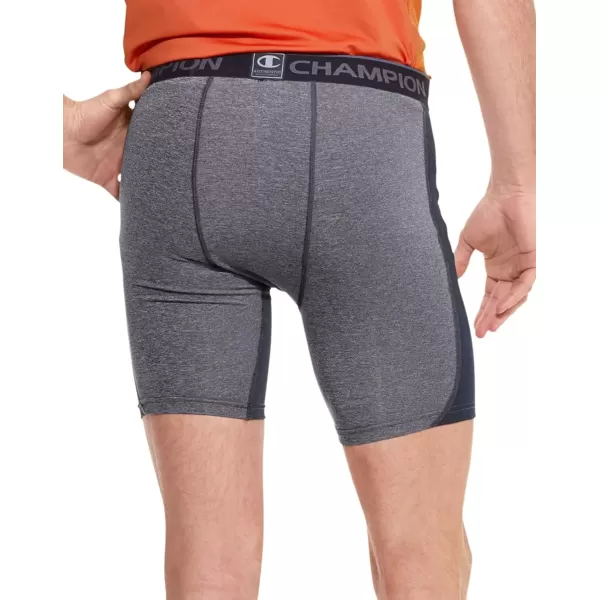 imageChampion Mens Compression Shorts with Total Support Pouch 6quot ampamp 9quotWhite407z32