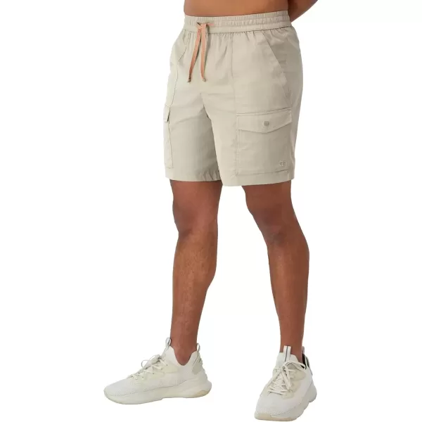 imageChampion Mens Shorts Champion Cargo Mens Shorts with Pockets Comfortable Mens Shorts 8Faded Khaki C Logo