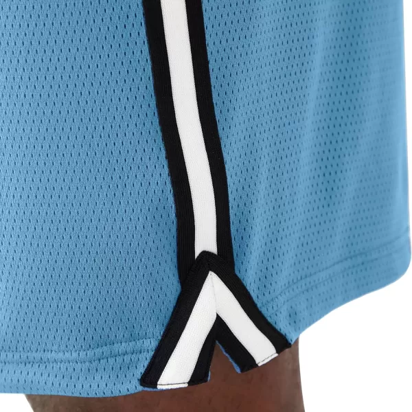 imageChampion Mens Shorts Lightweight Attack Shorts Mens Mesh Shorts with Pockets 7Mountain Air Blue C Patch Logo