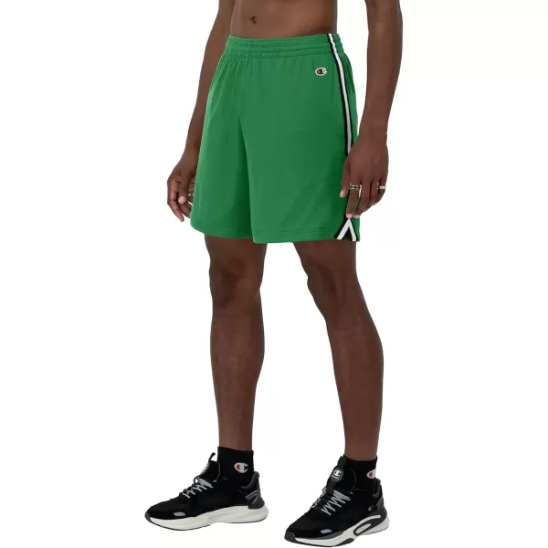 imageChampion Mens Shorts Lightweight Attack Shorts Mens Mesh Shorts with Pockets 7Road Sign Green C Patch Logo