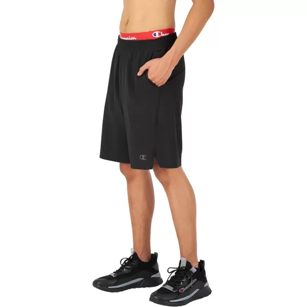 imageChampion Mens Shorts MVP Moisture Wicking Gym Shorts For Men Athletics Shorts 7 ampamp 9Black Hd C Logo