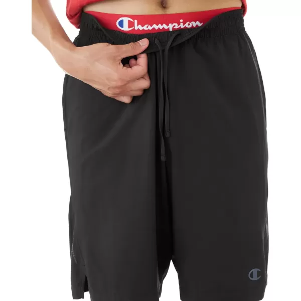 imageChampion Mens Shorts MVP Moisture Wicking Gym Shorts For Men Athletics Shorts 7 ampamp 9Black Hd C Logo