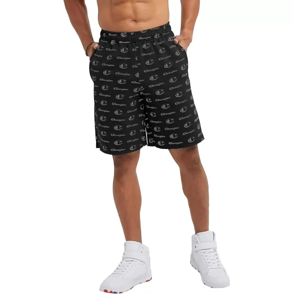 imageChampion Mens Shorts Mens Mesh Gym Shorts Lightweight Athletic Shorts Reg Or Big ampamp TallBig C Little Script Black C Patch Logo