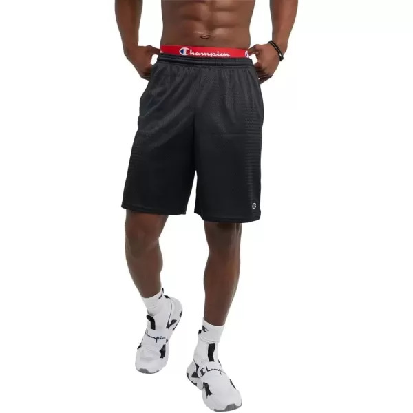 imageChampion Mens Shorts Mens Mesh Gym Shorts Lightweight Athletic Shorts Reg Or Big ampamp TallBlack C Patch Logo