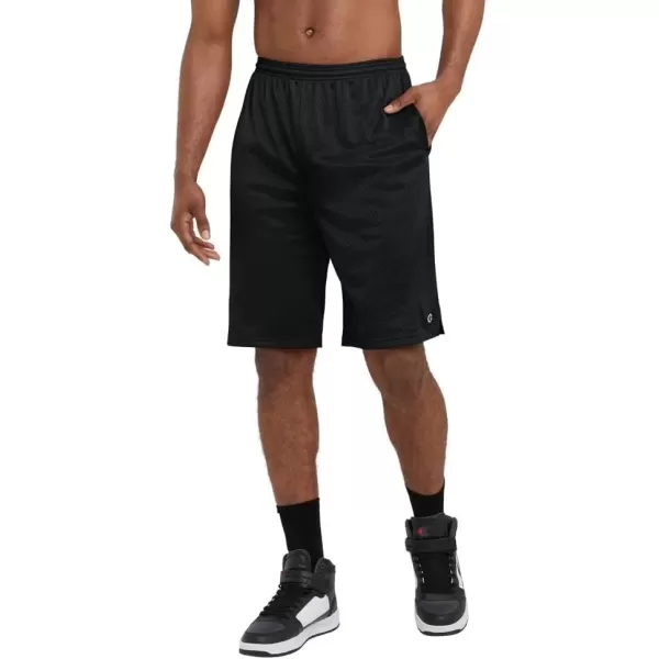 imageChampion Mens Shorts Mens Mesh Gym Shorts Lightweight Athletic Shorts Reg Or Big ampamp TallBlack C Patch Logo