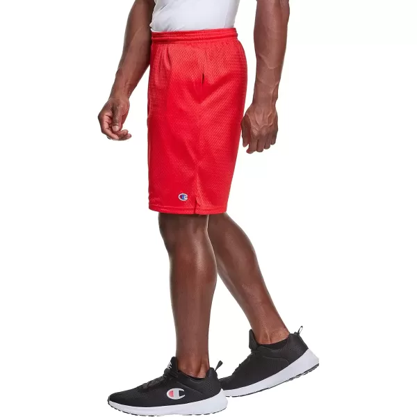 imageChampion Mens Shorts Mens Mesh Gym Shorts Lightweight Athletic Shorts Reg Or Big ampamp TallCrimson C Patch Logo