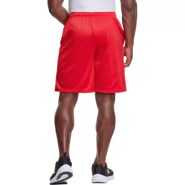 imageChampion Mens Shorts Mens Mesh Gym Shorts Lightweight Athletic Shorts Reg Or Big ampamp TallCrimson C Patch Logo