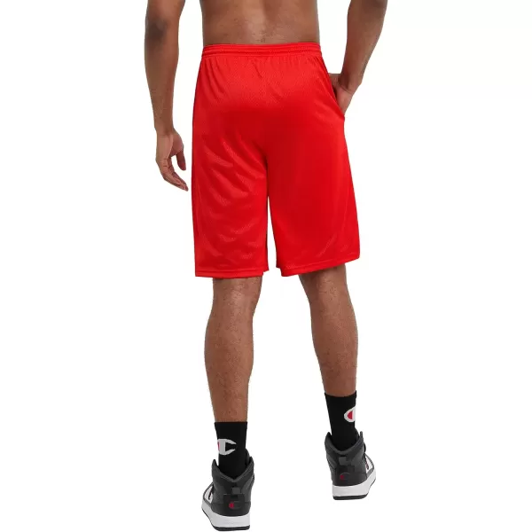 imageChampion Mens Shorts Mens Mesh Gym Shorts Lightweight Athletic Shorts Reg Or Big ampamp TallCrimson C Patch Logo