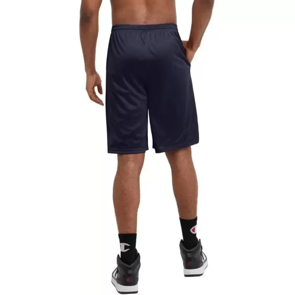 imageChampion Mens Shorts Mens Mesh Gym Shorts Lightweight Athletic Shorts Reg Or Big ampamp TallNavy C Patch Logo