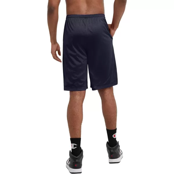 imageChampion Mens Shorts Mens Mesh Gym Shorts Lightweight Athletic Shorts Reg Or Big ampamp TallNavy C Patch Logo