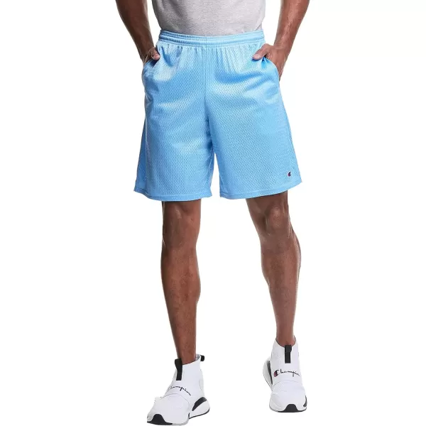 imageChampion Mens Shorts Mens Mesh Gym Shorts Lightweight Athletic Shorts Reg Or Big ampamp TallSwiss Blue C Patch Logo