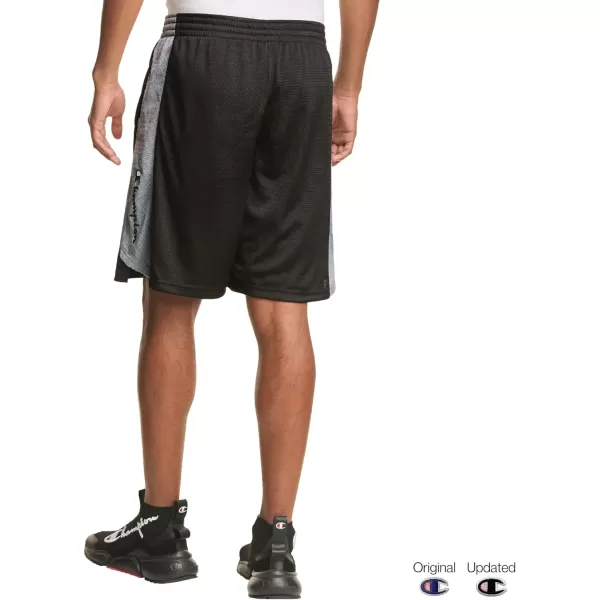 imageChampion Mens Shorts Mesh Basketball Shorts Sports Shorts For Men Athletic Shorts 10Black Vertical Script