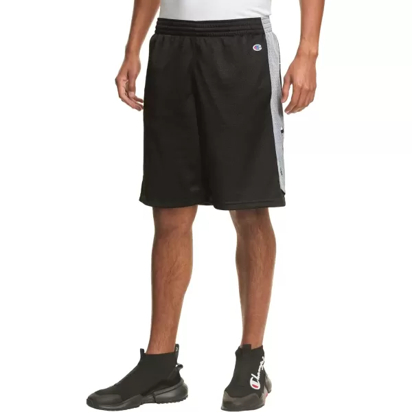 imageChampion Mens Shorts Mesh Basketball Shorts Sports Shorts For Men Athletic Shorts 10Black Vertical Script