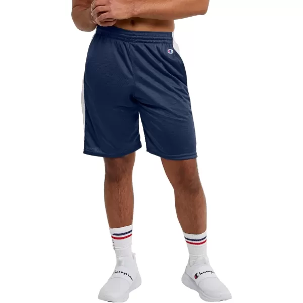 imageChampion Mens Shorts Mesh Basketball Shorts Sports Shorts For Men Athletic Shorts 10NavyWhite Vertical Script