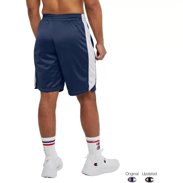 imageChampion Mens Shorts Mesh Basketball Shorts Sports Shorts For Men Athletic Shorts 10NavyWhite Vertical Script