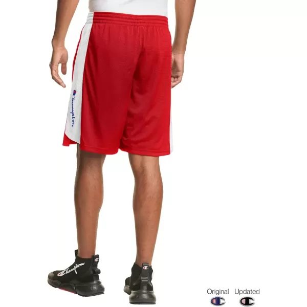 imageChampion Mens Shorts Mesh Basketball Shorts Sports Shorts For Men Athletic Shorts 10Scarlet Vertical Script
