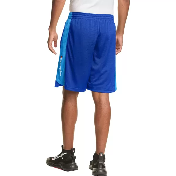 imageChampion Mens Shorts Mesh Basketball Shorts Sports Shorts For Men Athletic Shorts 10Valiant BlueBlue Jay Vertical Script