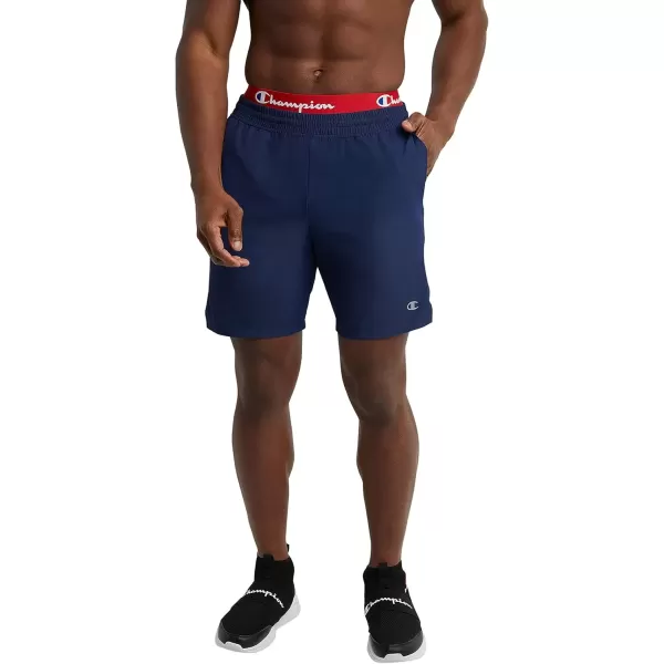 imageChampion Mens Shorts Woven Sport Shorts Moisture Wicking Athletic Shorts 7Athletic Navy