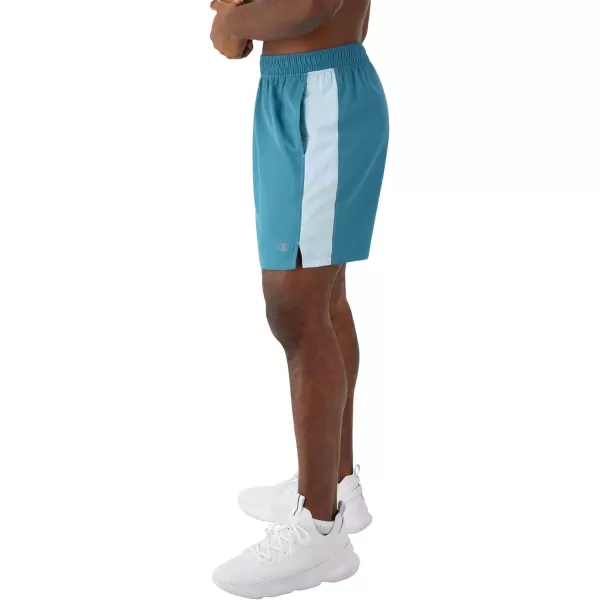 imageChampion Mens Shorts Woven Sport Shorts Moisture Wicking Athletic Shorts 7Mountain Air BlueBlue Trance