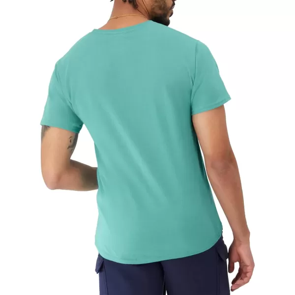 imageChampion Mens Classic Everyday Soft Comfortable TShirt Regular or Big ampamp TallAqua Crush