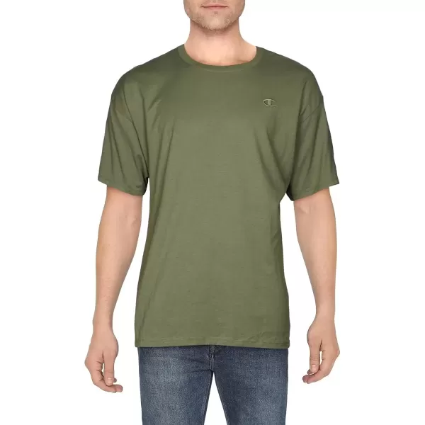 imageChampion Mens Classic Everyday Soft Comfortable TShirt Regular or Big ampamp TallCargo Olive