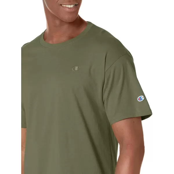 imageChampion Mens Classic Everyday Soft Comfortable TShirt Regular or Big ampamp TallCargo Olive