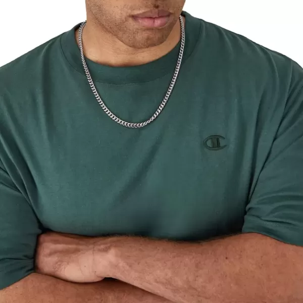 imageChampion Mens Classic Everyday Soft Comfortable TShirt Regular or Big ampamp TallDark Green