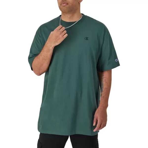 imageChampion Mens Classic Everyday Soft Comfortable TShirt Regular or Big ampamp TallDark Green