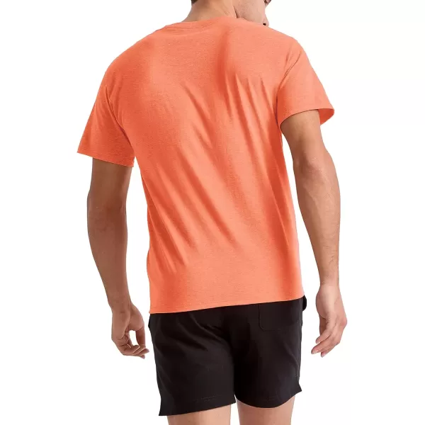 imageChampion Mens Classic Everyday Soft Comfortable TShirt Regular or Big ampamp TallLaser Orange Pe Heather