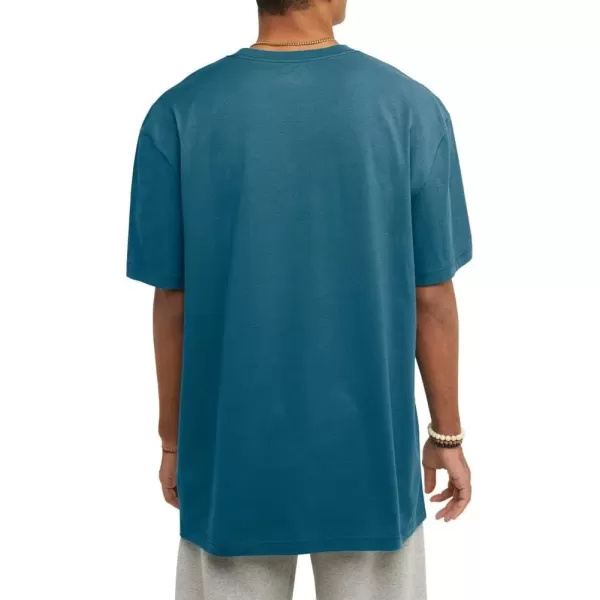 imageChampion Mens Classic Everyday Soft Comfortable TShirt Regular or Big ampamp TallNifty Turquoise