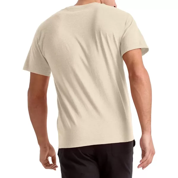 imageChampion Mens Classic Everyday Soft Comfortable TShirt Regular or Big ampamp TallOatmeal Heather