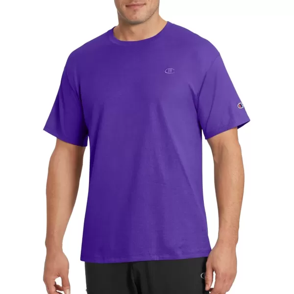 imageChampion Mens Classic Everyday Soft Comfortable TShirt Regular or Big ampamp TallPurple Pr