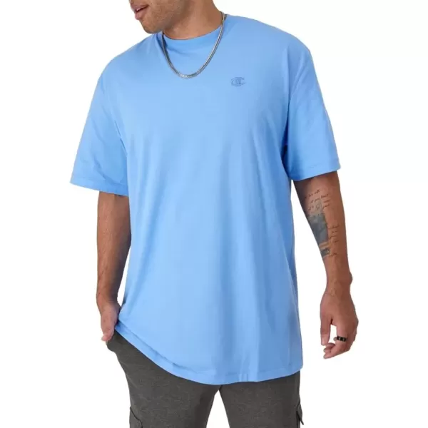 imageChampion Mens Classic Everyday Soft Comfortable TShirt Regular or Big ampamp TallSwiss Blue