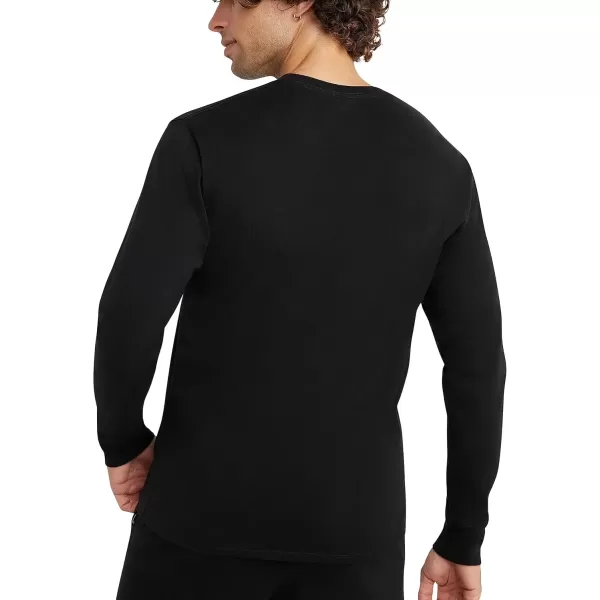 imageChampion Mens Classic Long Sleeve Soft Comfortable TShirt Regular or Big ampamp TallBlack Script