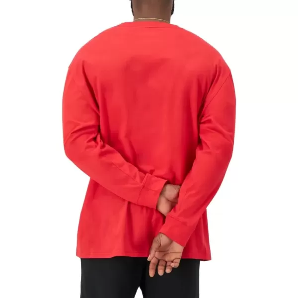 imageChampion Mens Classic Long Sleeve Soft Comfortable TShirt Regular or Big ampamp TallScarlet Script