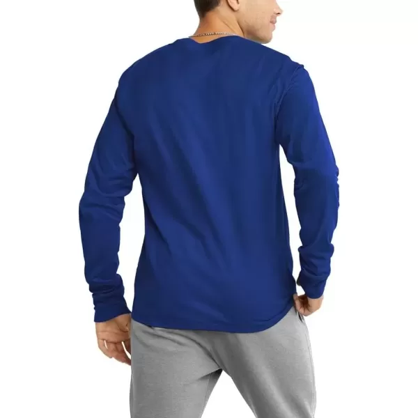 imageChampion Mens Classic Long Sleeve Soft Comfortable TShirt Regular or Big ampamp TallSurf the Web