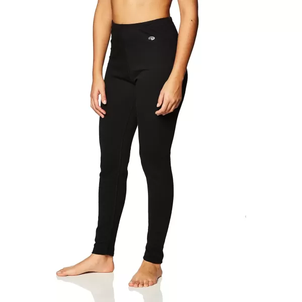 imageDuofold Womens Mid Weight Wicking Thermal Leggings Black Small