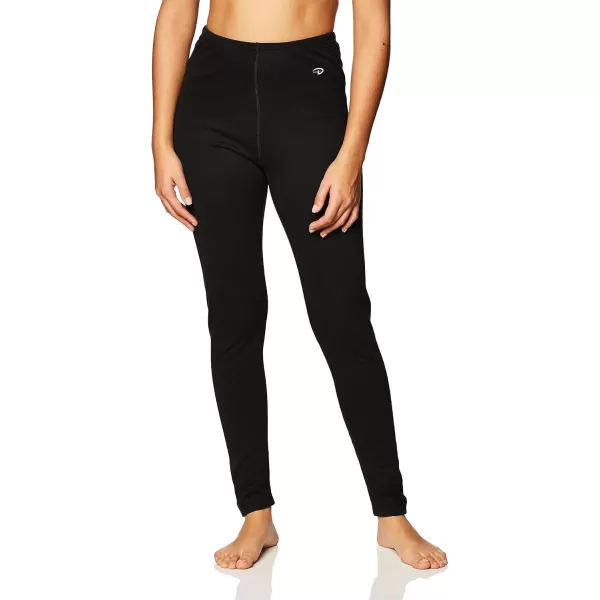 imageDuofold Womens Mid Weight Wicking Thermal Leggings Black Small