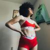 imageChampion Womens Heritage Boyshort UnderwearScarlet  1pack