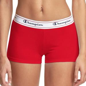 imageChampion Womens Heritage Boyshort UnderwearScarlet  1pack