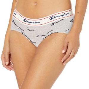 imageChampion Womens Heritage Hipster UnderwearNavy Logo Oxford Print
