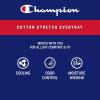 imageChampion Mens Every Day Comfort Stretch Cotton Boxer Briefs 3 PackBlue White Script LogoBlackRed  3 Pack