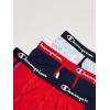 imageChampion Mens Every Day Comfort Stretch Cotton Boxer Briefs 3 PackRedNavy