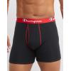 imageChampion Mens Underwear Boxer Briefs Total Support Pouch Cotton Stretch 3PackBlack  3 Pack