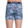 imageChampion Mens Underwear Boxer Briefs Total Support Pouch Cotton Stretch 3PackBlue Graphic PrintScarletOxford Grey Heather  3 Pack