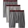 imageChampion Mens Cotton MoistureWicking Performance Stretch Boxer Briefs 3PackBlackGreyBlack