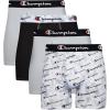 imageChampion Mens Underwear Boxer Briefs Total Support Pouch Assorted 3PackBlackGrey  4 Pack
