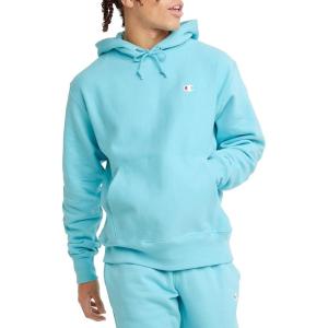 imageChampion Mens Hoodie Reverse Weave Fleece Comfortable Pullover Sweatshirt For MenAquarelle Blue Light Left Chest C