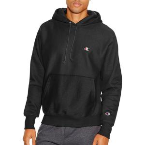 imageChampion Mens Hoodie Reverse Weave Fleece Comfortable Pullover Sweatshirt For MenBlack