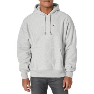 imageChampion Mens Hoodie Reverse Weave Fleece Comfortable Pullover Sweatshirt For MenOxford Gray Left Chest C